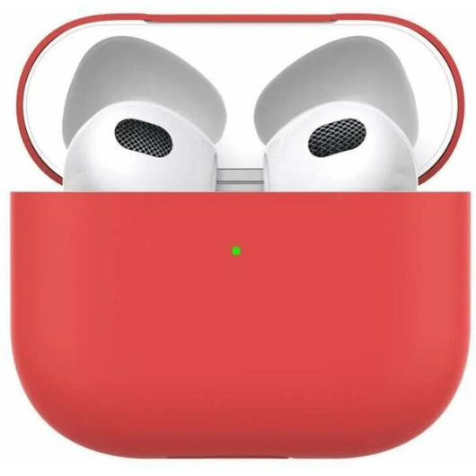 Силиконовый чехол для AirPods 3 красный